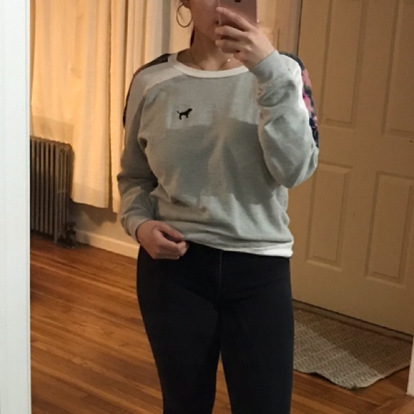 PINK LONG SLEEVE CAMPUS TEE - TROPICAL - Picture 4 of 4